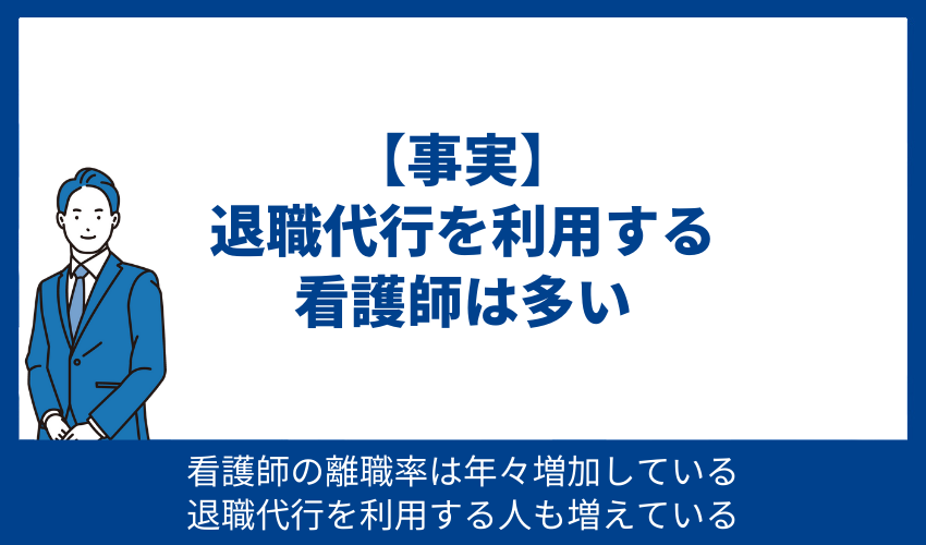 【事実】退職代行を利用する看護師は多い